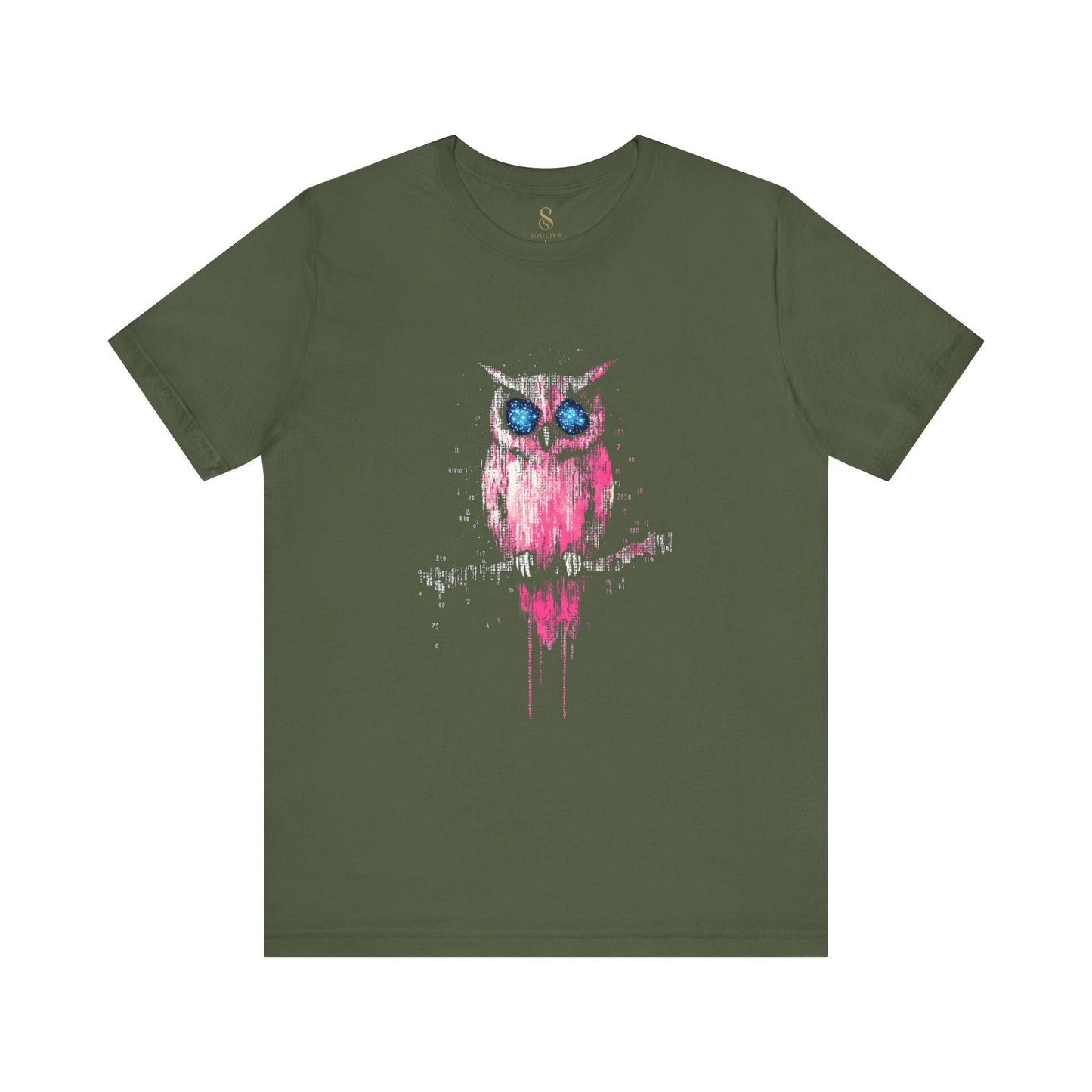 SOULIV8™ Colorful Owl Graphic Tee – Artistic Unisex Shirt for Animal Lovers, Nature Fans & Everyday Style