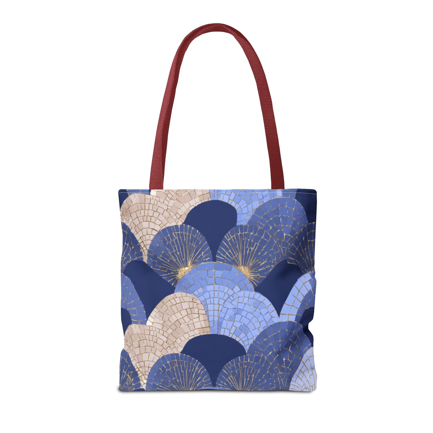 SOULIV8 Elegant Blue Fan Tote Bag | Stylish Reusable Carryall – Durable, Eco-Friendly, and Chic