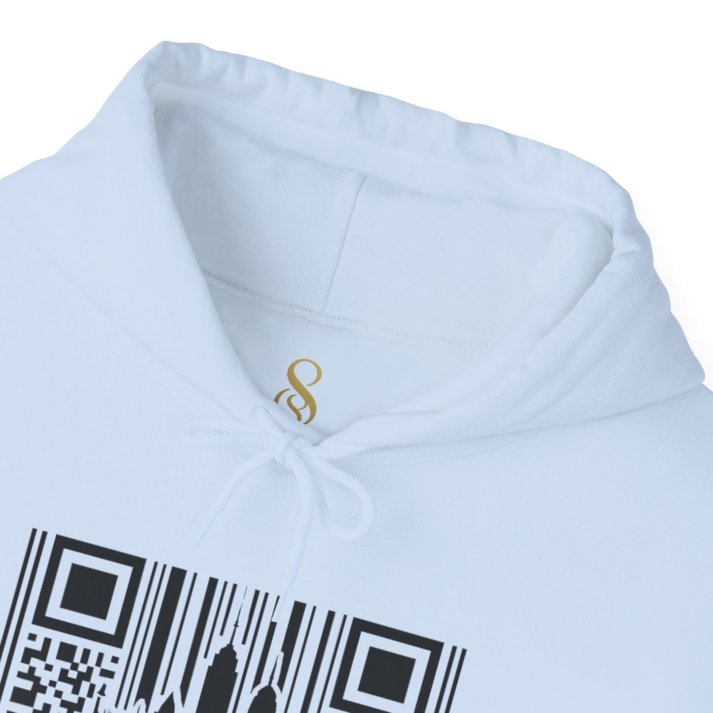 SOULIV8™ NYC Barcode Skyline Hoodie — Urban Streetwear with a Bold Edge