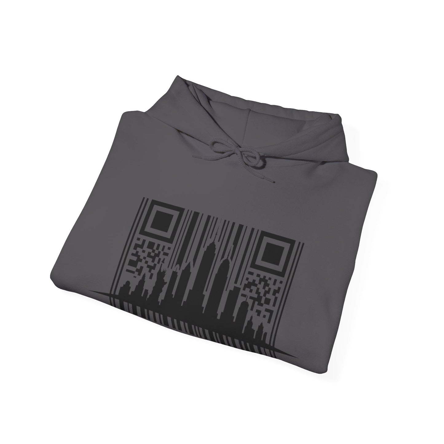 SOULIV8™ NYC Barcode Skyline Hoodie — Urban Streetwear with a Bold Edge