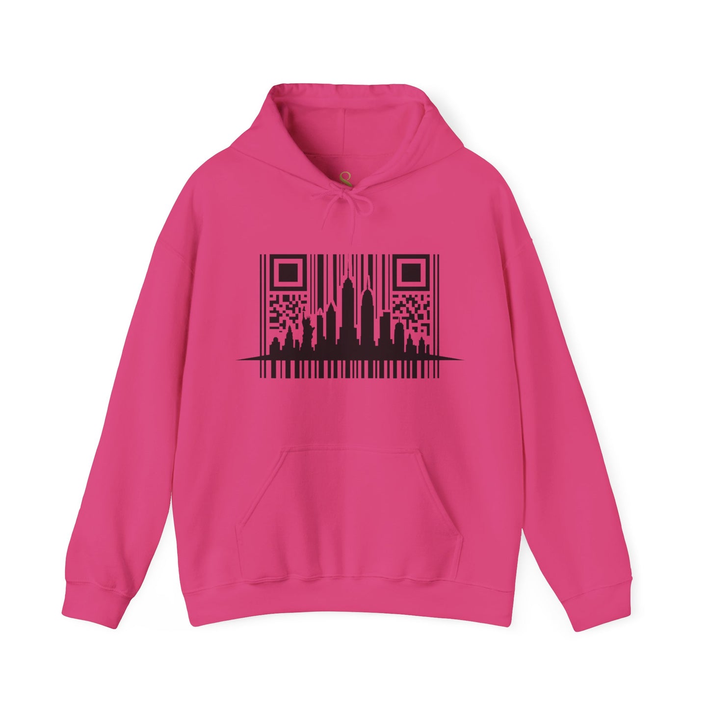 SOULIV8™ NYC Barcode Skyline Hoodie — Urban Streetwear with a Bold Edge