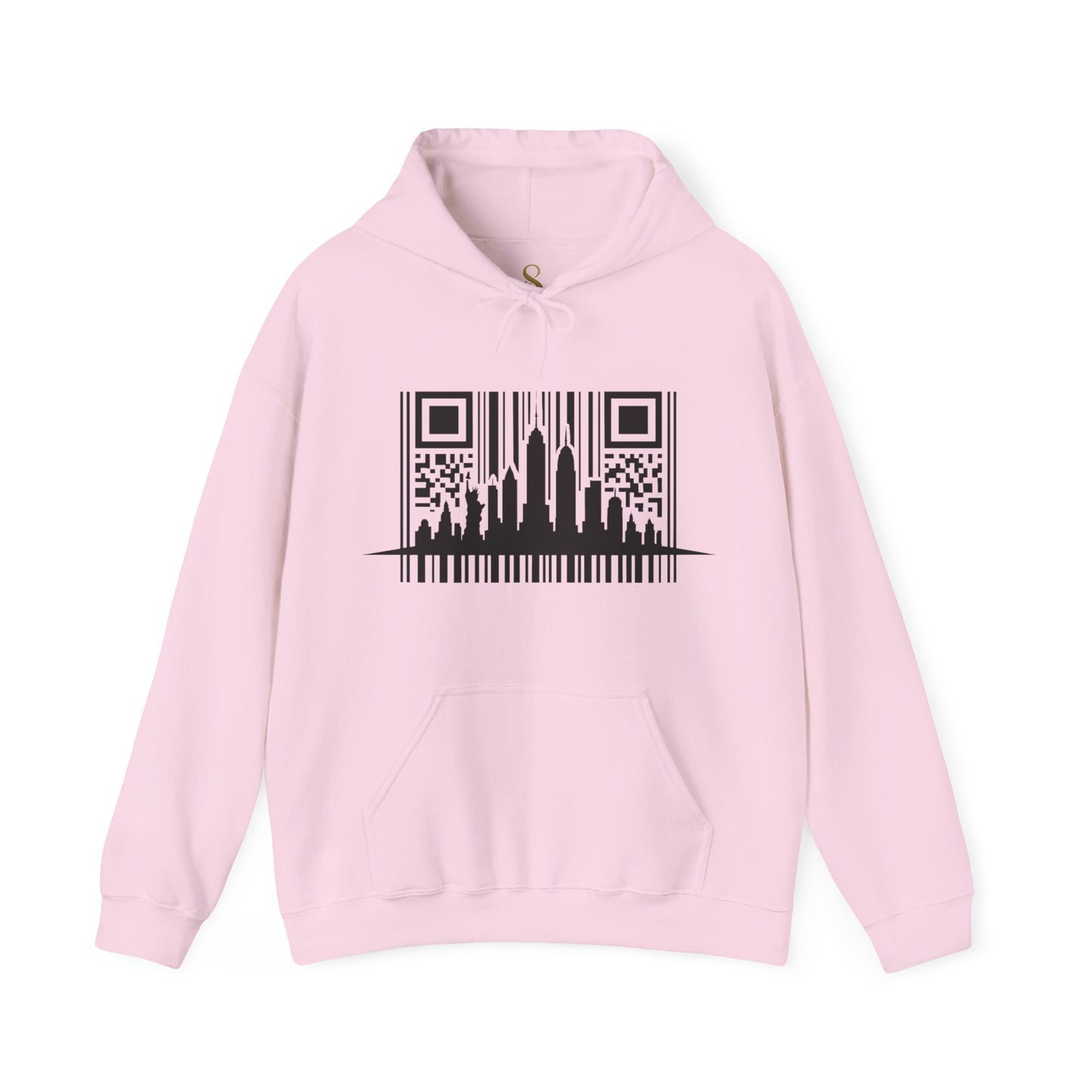 SOULIV8™ NYC Barcode Skyline Hoodie — Urban Streetwear with a Bold Edge