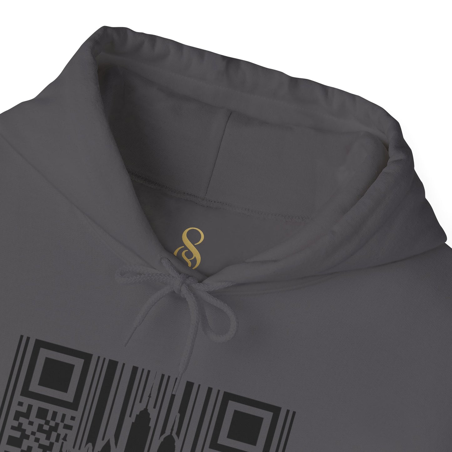 SOULIV8™ NYC Barcode Skyline Hoodie — Urban Streetwear with a Bold Edge