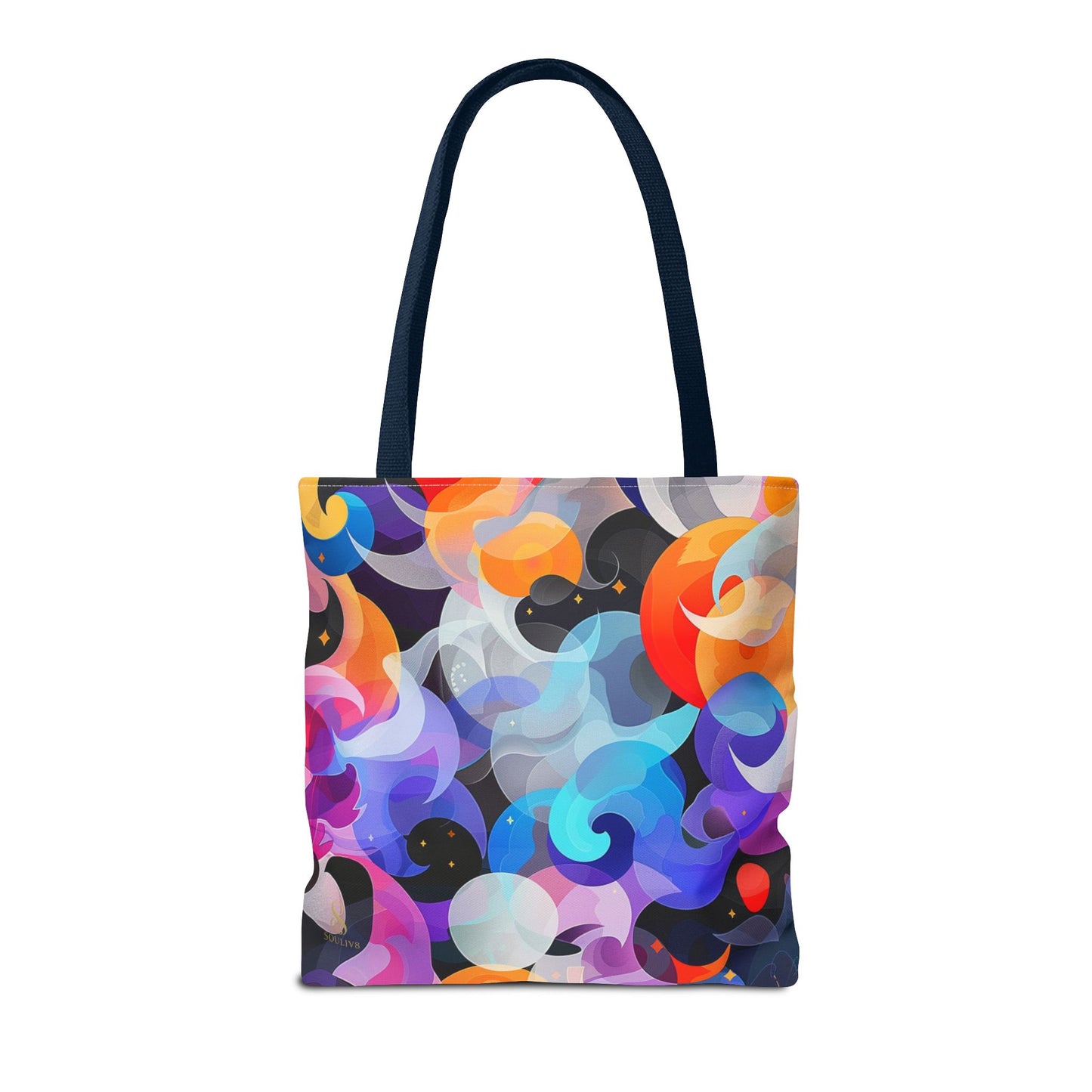 SOULIV8 Vibrant Abstract Tote Bag – Eco-Friendly Artistic Handbag, Unique Gift, Stylish Everyday Accessory