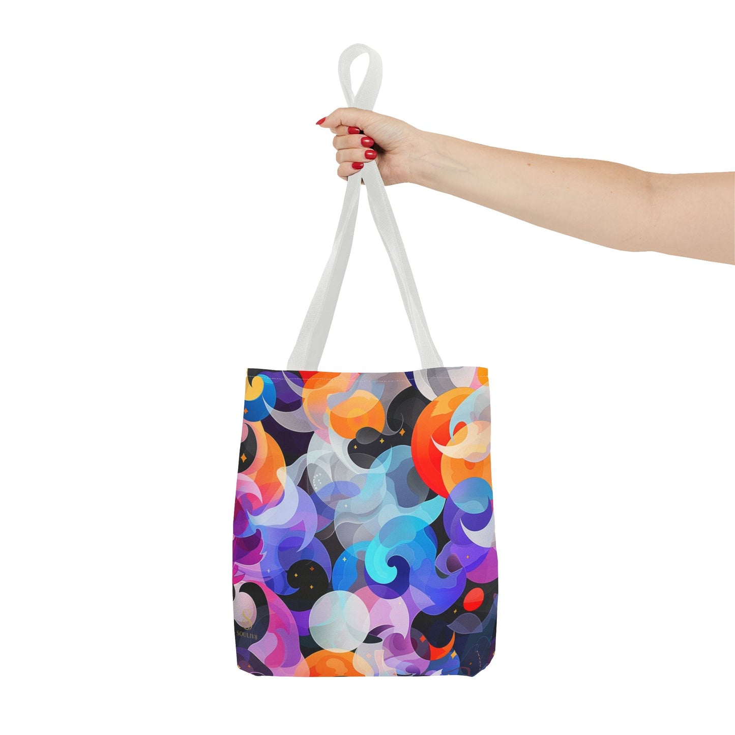 SOULIV8 Vibrant Abstract Tote Bag – Eco-Friendly Artistic Handbag, Unique Gift, Stylish Everyday Accessory