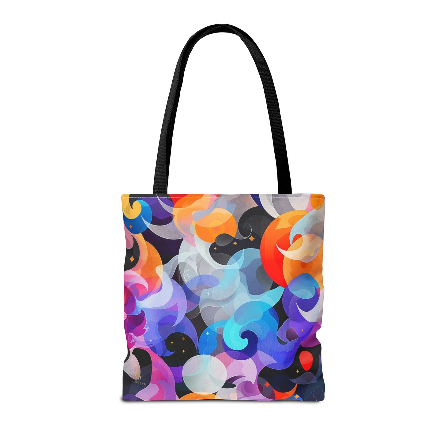 SOULIV8 Vibrant Abstract Tote Bag – Eco-Friendly Artistic Handbag, Unique Gift, Stylish Everyday Accessory