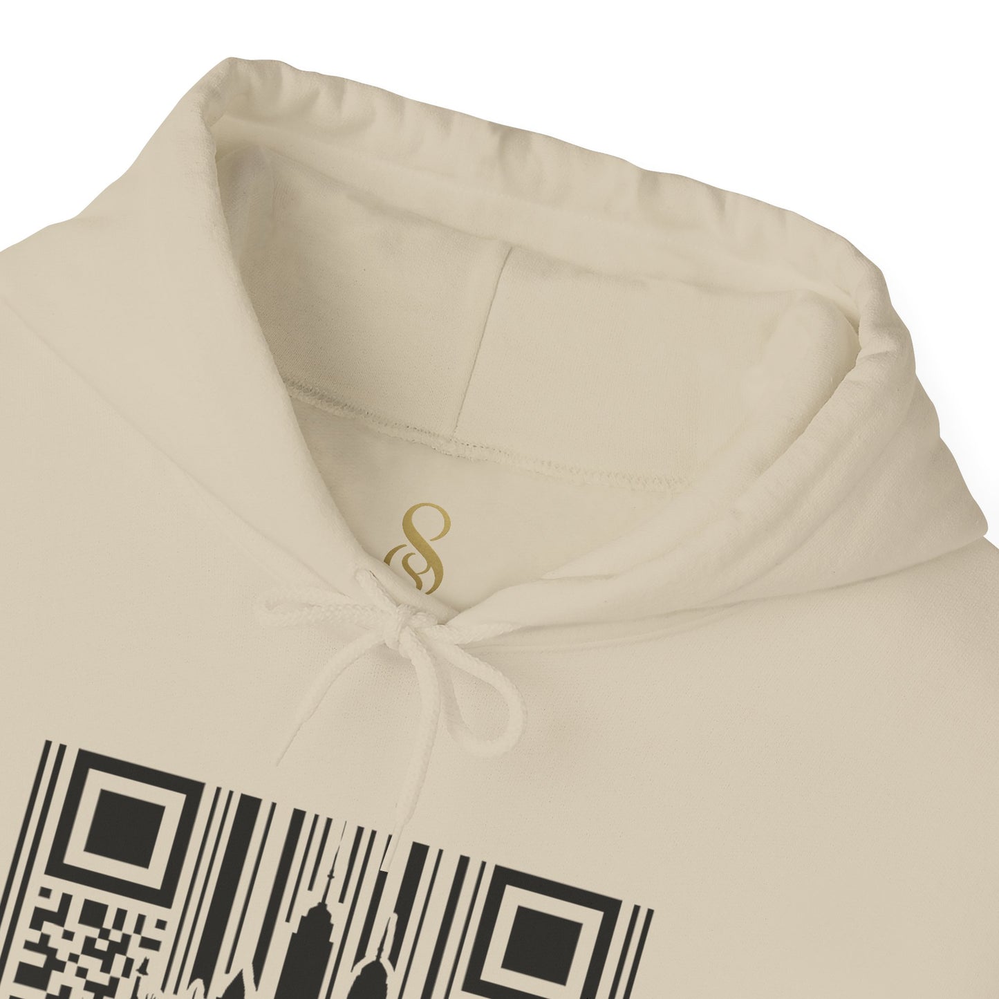 SOULIV8™ NYC Barcode Skyline Hoodie — Urban Streetwear with a Bold Edge