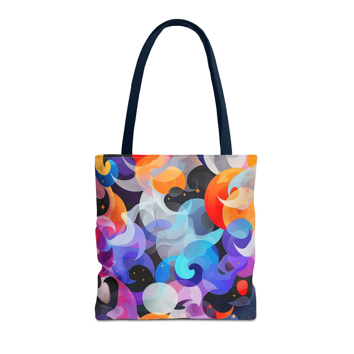 SOULIV8 Vibrant Abstract Tote Bag – Eco-Friendly Artistic Handbag, Unique Gift, Stylish Everyday Accessory