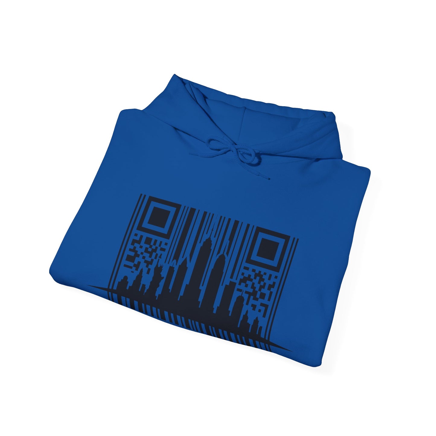 SOULIV8™ NYC Barcode Skyline Hoodie — Urban Streetwear with a Bold Edge