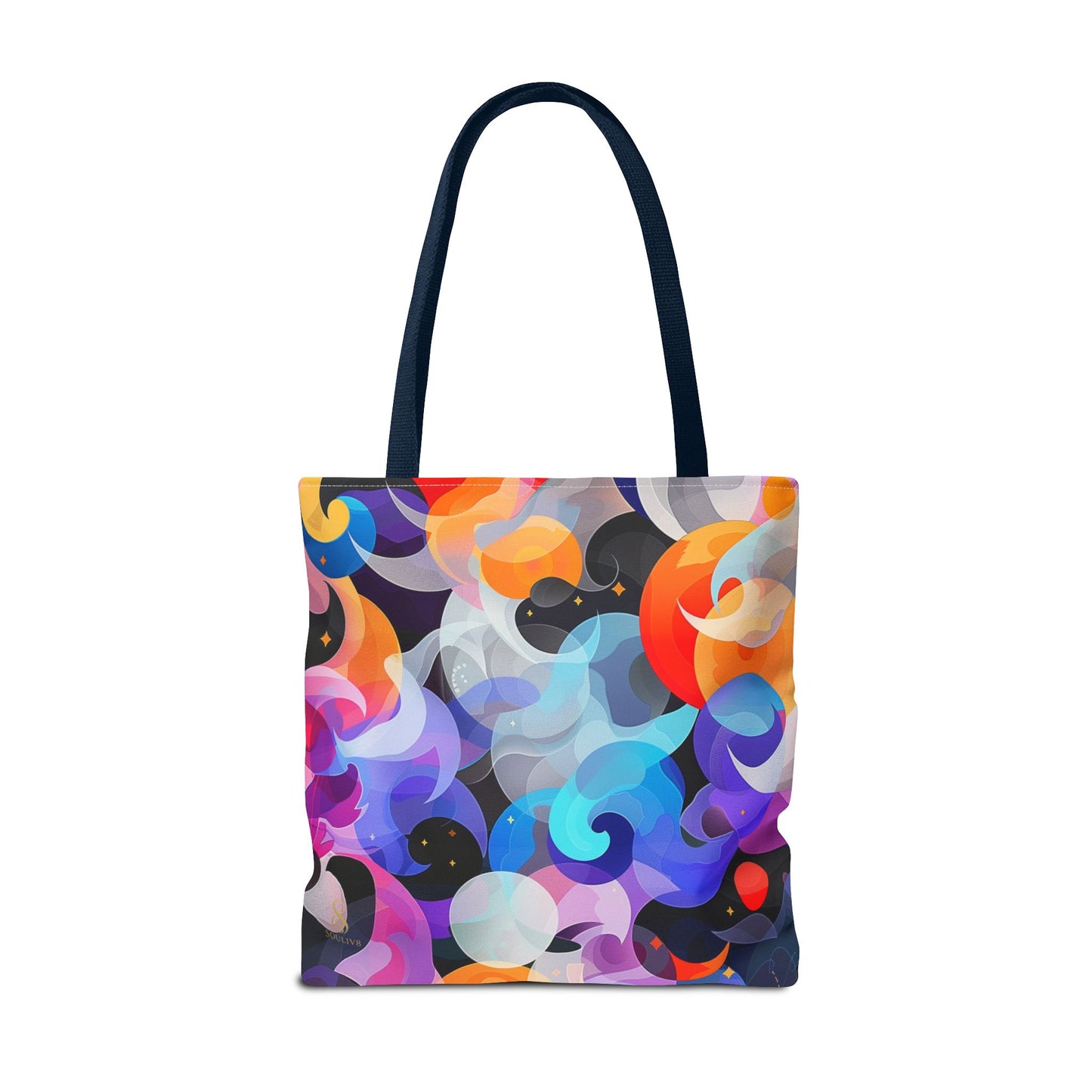 SOULIV8 Vibrant Abstract Tote Bag – Eco-Friendly Artistic Handbag, Unique Gift, Stylish Everyday Accessory