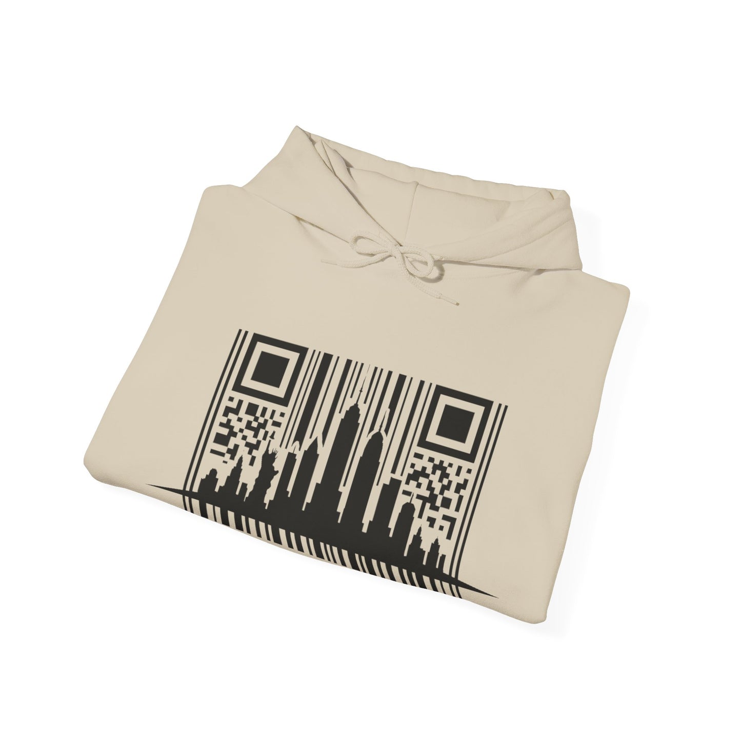 SOULIV8™ NYC Barcode Skyline Hoodie — Urban Streetwear with a Bold Edge