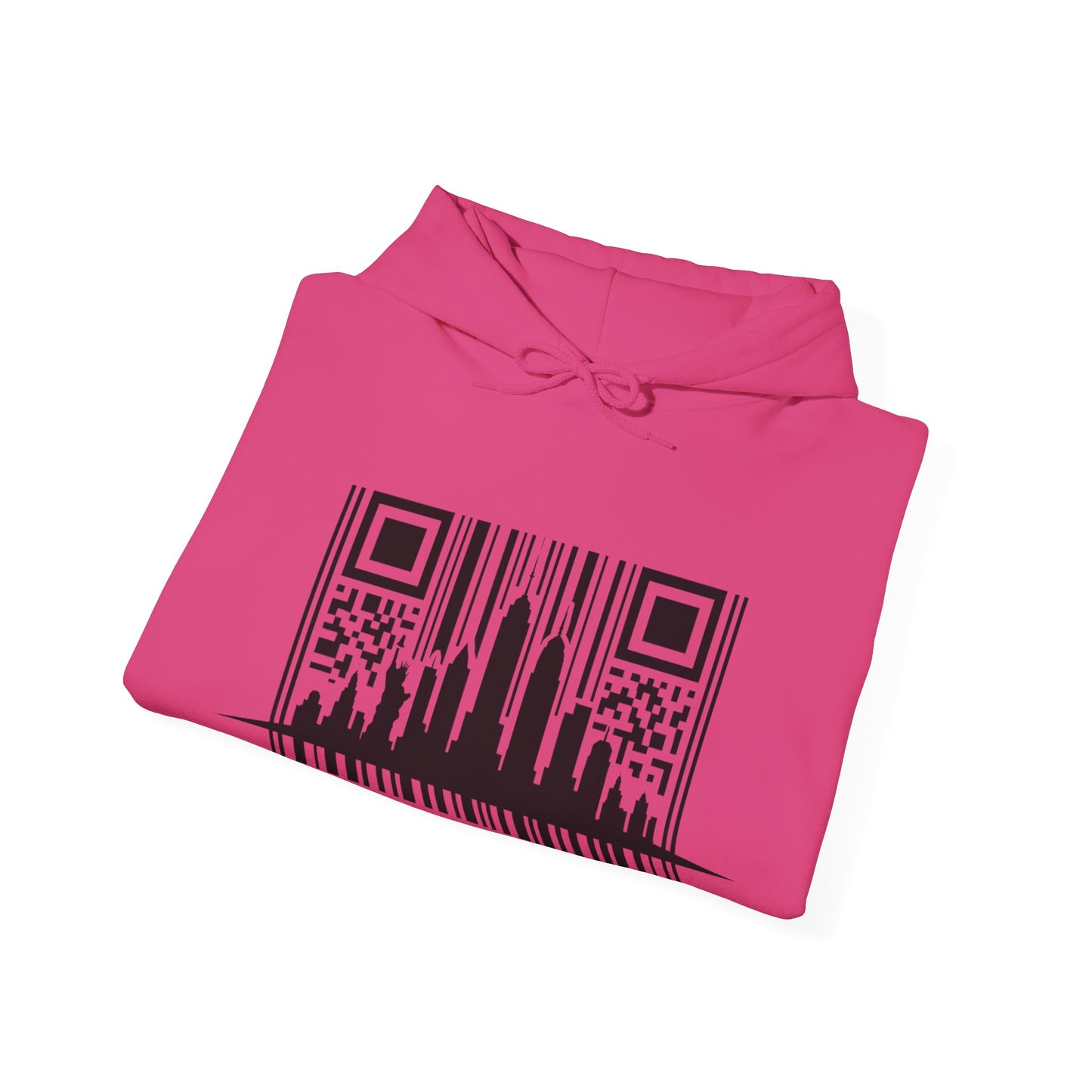 SOULIV8™ NYC Barcode Skyline Hoodie — Urban Streetwear with a Bold Edge