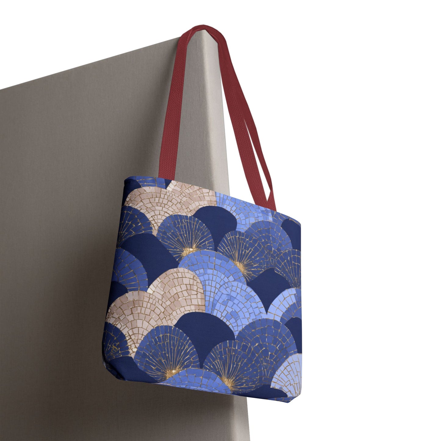 SOULIV8 Elegant Blue Fan Tote Bag | Stylish Reusable Carryall – Durable, Eco-Friendly, and Chic