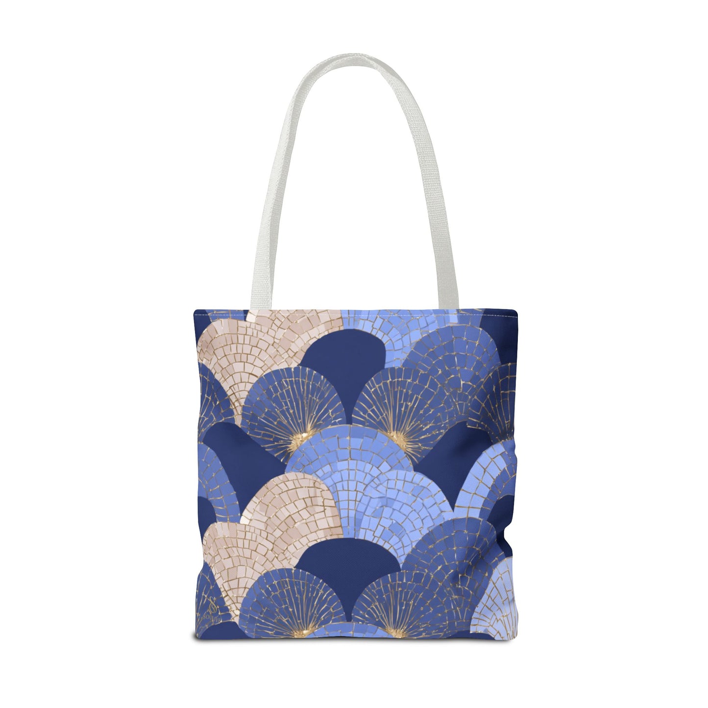 SOULIV8 Elegant Blue Fan Tote Bag | Stylish Reusable Carryall – Durable, Eco-Friendly, and Chic