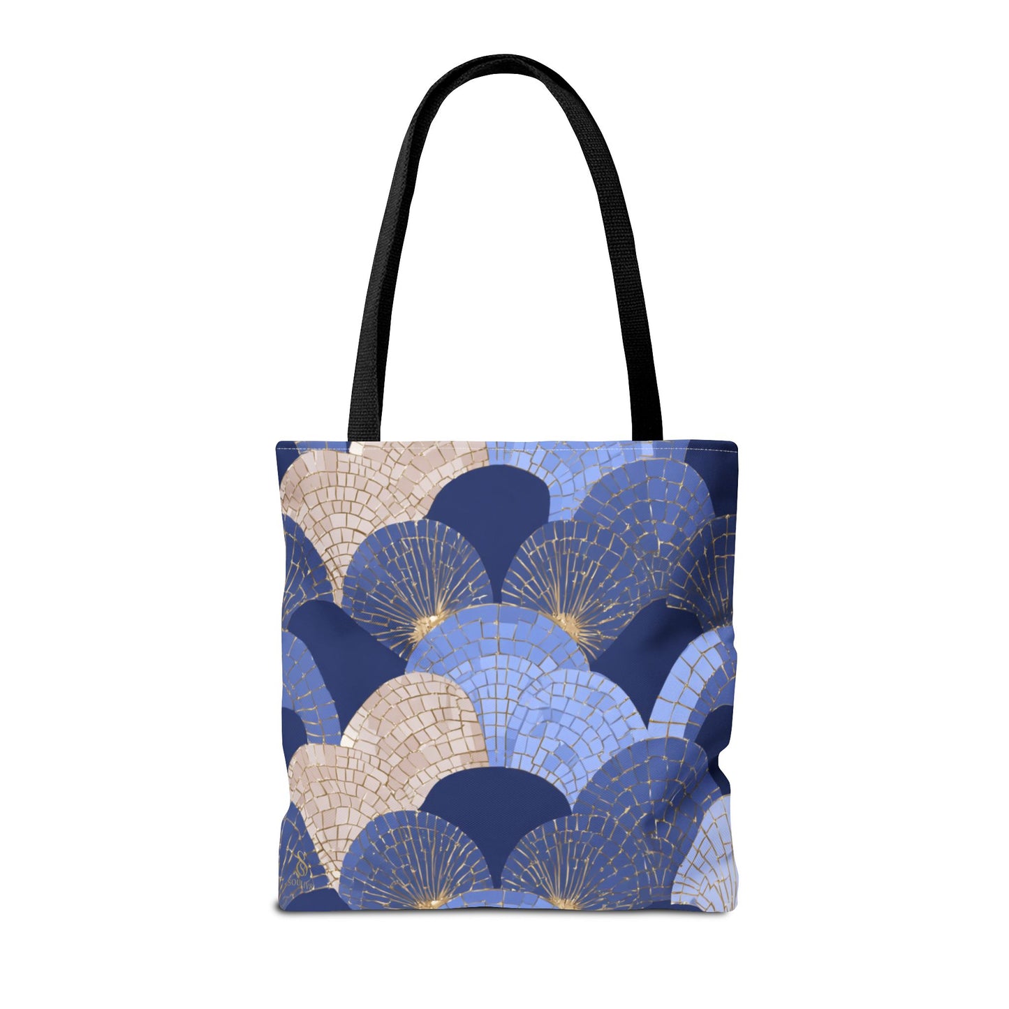 SOULIV8 Elegant Blue Fan Tote Bag | Stylish Reusable Carryall – Durable, Eco-Friendly, and Chic